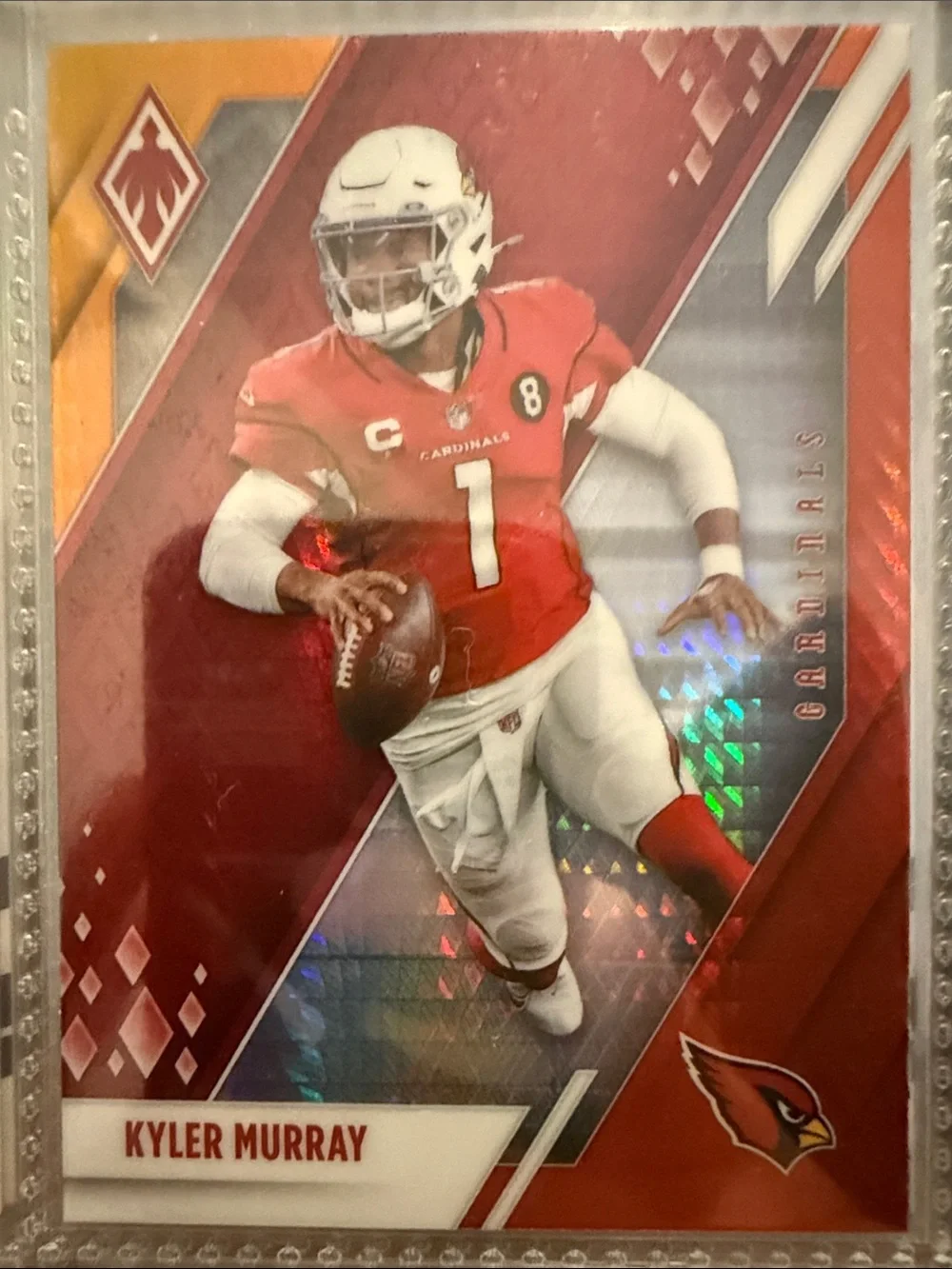 Red Arizona Cardinals Football Trading Card - Kyler Murray